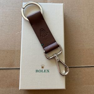 Rolex Leather Keychain